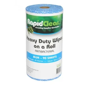 Rapid Clean Heavy Duty Blue Wipes (45mx30cm) 50 Sheets