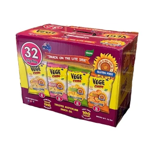 The Vege Chip Company Vege Chips Variety Pack 32 x 21g