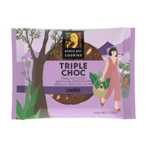 Byron Bay Triple Chocolate Fudge Cookie (12 x 60g)