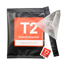 T2 English Breakfast Tea Bags Foil Wrapped 100pk
